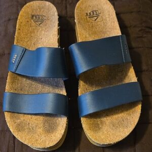 Reef Navy Double Strap Sandals